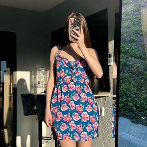 Floral Blue Dress